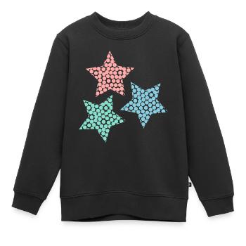 STERN. STERNE. STERN. STERNE. FEST. JAHRESTAG - Kinder Premium Organic Sweatshirt - Schwarz - Vorne - AI Model Kid Female (0cm)