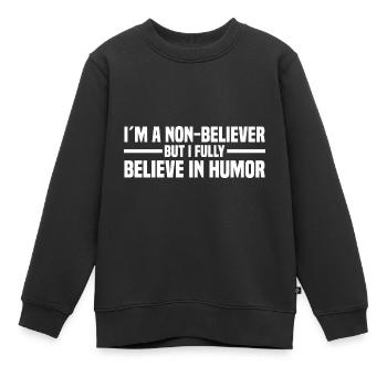 Atheismus - Kinder Premium Organic Sweatshirt - Schwarz - Vorne - AI Model Kid Female (0cm)