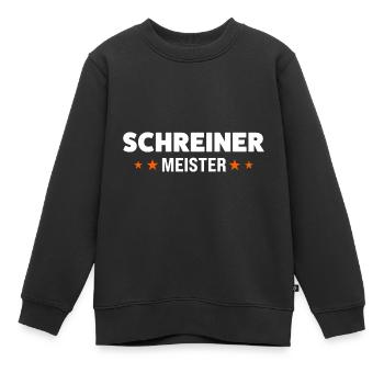 Schreiner Meister Schreiner Meister Geschenk - Kinder Premium Organic Sweatshirt - Schwarz - Vorne - AI Model Kid Female (0cm)
