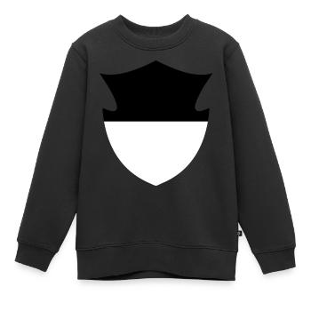 Drapeau de Fribourg - Sweat Premium enfant bio - noir - Devant - AI Model Kid Female (0cm)