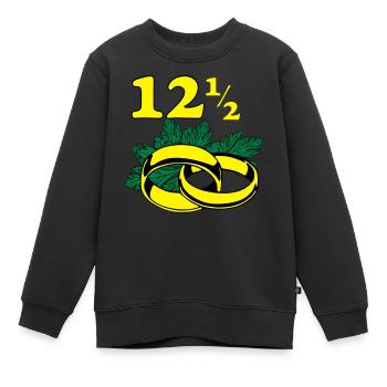 Petersilienhochzeit , Hochzeitstag (25) - Kinder Premium Organic Sweatshirt - Schwarz - Vorne - AI Model Kid Female (0cm)