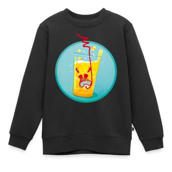 Lieblingslimo - Sweat Premium enfant bio - noir - Devant - AI Model Kid Female (0cm)