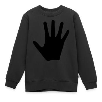 Main - Sweat Premium enfant bio - noir - Devant - AI Model Kid Female (0cm)