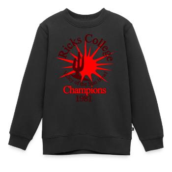 Napoleon Dynamite Vote for Pedro - Kids Premium Organic Sweatshirt - black - Front - AI Model Kid Female (0cm)