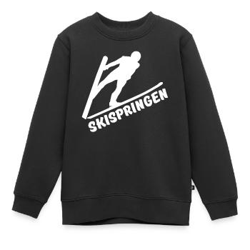Skispringen - Kinder Premium Organic Sweatshirt - Schwarz - Vorne - AI Model Kid Female (0cm)