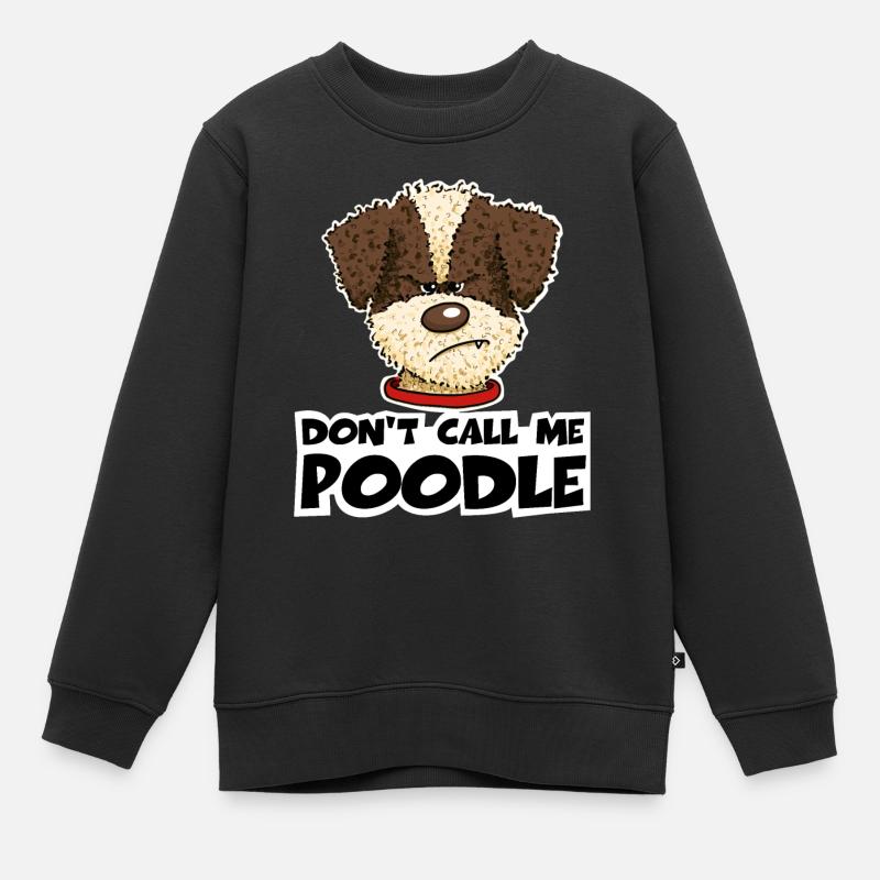 Poodle1 1 - Sweat Premium enfant bio - noir
