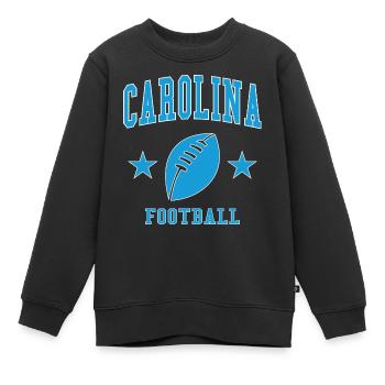 Carolina Football - Kinder Premium Organic Sweatshirt - Schwarz - Vorne - AI Model Kid Female (0cm)