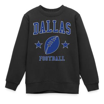 Dallas Football - Kinder Premium Organic Sweatshirt - Schwarz - Vorne - AI Model Kid Female (0cm)