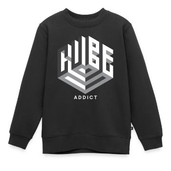 Cube sucht Speedcubing - Kinder Premium Organic Sweatshirt - Schwarz - Vorne - AI Model Kid Female (0cm)