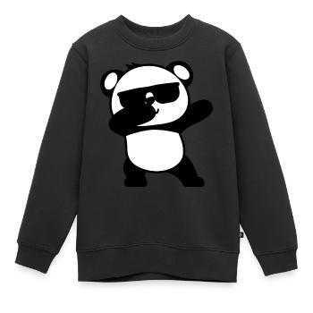 Panda Dabbing Sonnenbrille Kind Tier Süß Geschenk - Kinder Premium Organic Sweatshirt - Schwarz - Vorne - AI Model Kid Female (0cm)