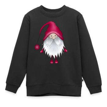 Elfe de Noël - Sweat Premium enfant bio - noir - Devant - AI Model Kid Female (0cm)