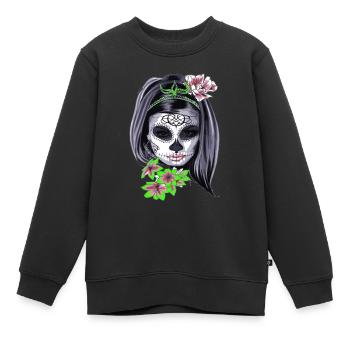 Maskierung zum Fasching - Kinder Premium Organic Sweatshirt - Schwarz - Vorne - AI Model Kid Female (0cm)