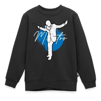 Maestro Conductor Orchestra Geschenk für klassische Musik - Kinder Premium Organic Sweatshirt - Schwarz - Vorne - AI Model Kid Female (0cm)