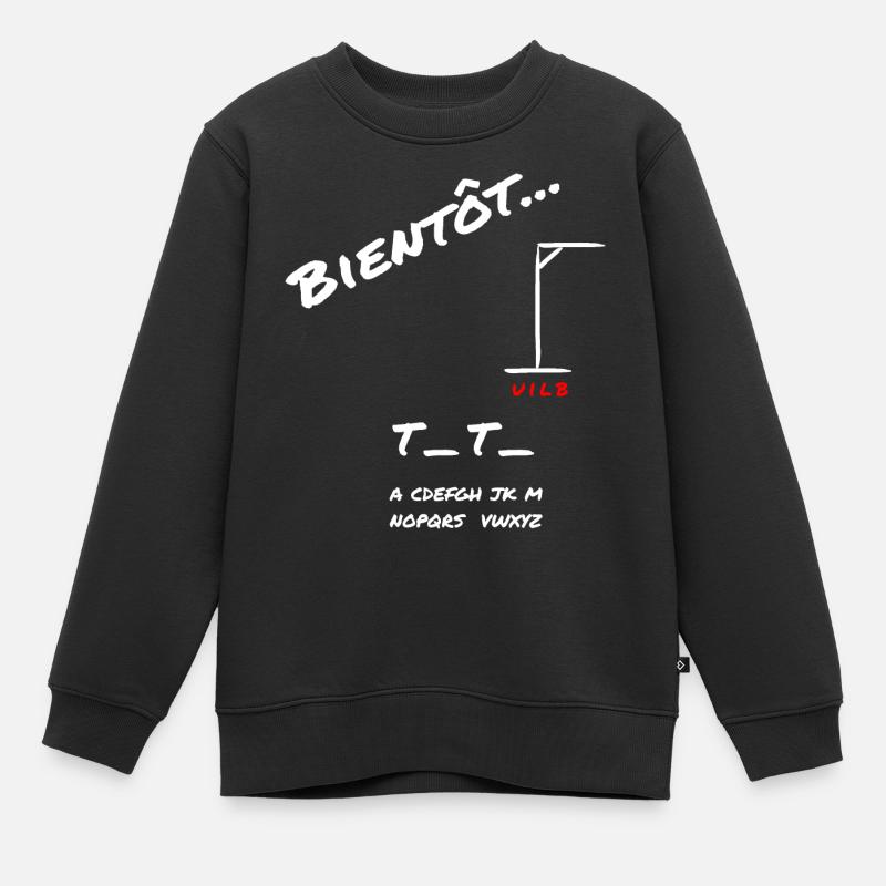 Bientôt tata annonce naissance - Sweat Premium enfant bio - noir