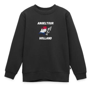 Angel Holland Fisch - Kinder Premium Organic Sweatshirt - Schwarz - Vorne - AI Model Kid Female (0cm)