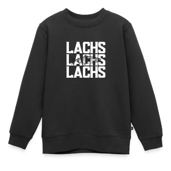 Lachs Angeln Fisch - Kinder Premium Organic Sweatshirt - Schwarz - Vorne - AI Model Kid Female (0cm)