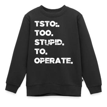 drôle de citation cadeau d’anniversaire équestre - Sweat Premium enfant bio - noir - Devant - AI Model Kid Female (0cm)