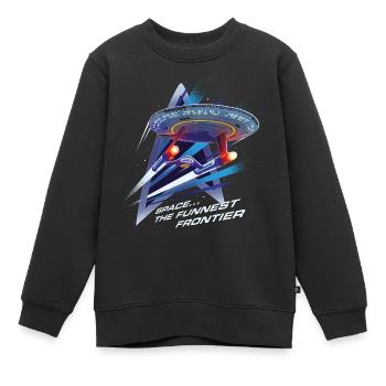 Star Trek Lower Decks Space… The Funniest Frontier - Kinder Premium Organic Sweatshirt - Schwarz - Vorne - AI Model Kid Female (0cm)