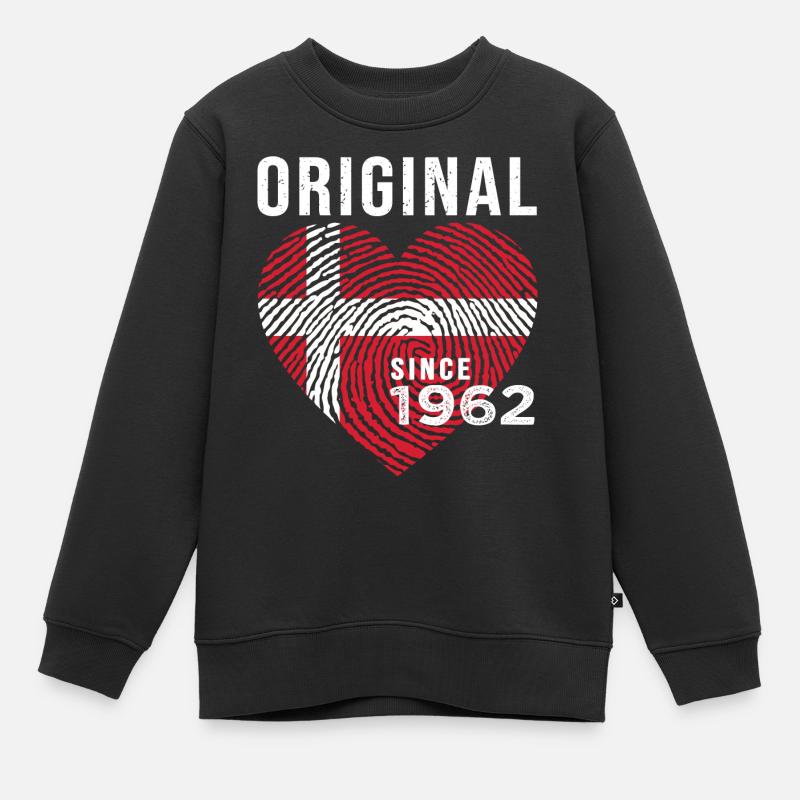 anniversaire 1962 original since 1962 danemark - Sweat Premium enfant bio - noir