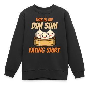 Cuisine asiatique chinoise Dim sum I Cadeau - Sweat Premium enfant bio - noir - Devant - AI Model Kid Female (0cm)