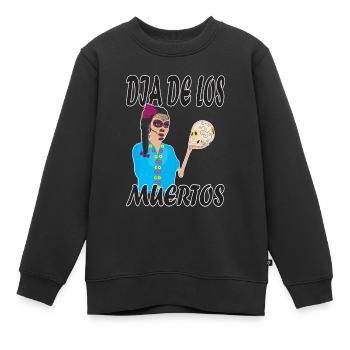 Mexiko Dia de los Muertos Catrina, Halloween - Kinder Premium Organic Sweatshirt - Schwarz - Vorne - AI Model Kid Female (0cm)