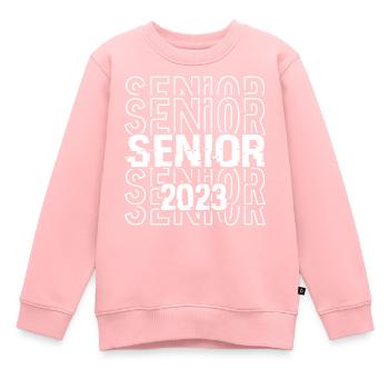 Senioren 2023 - Kinder Premium Organic Sweatshirt - Rosa - Vorne - AI Model Kid Female (0cm)