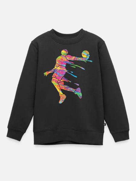 Basketteur Coloré Paint Slam Dunk Sports - Sweat Premium enfant bio - noir