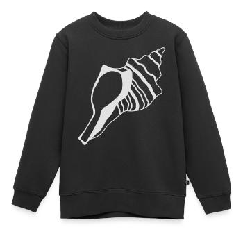 Coquillages - Sweat Premium enfant bio - noir - Devant - AI Model Kid Female (0cm)