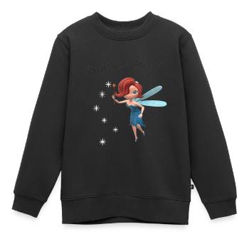 Fee - Kinder Premium Organic Sweatshirt - Schwarz - Vorne - AI Model Kid Female (0cm)