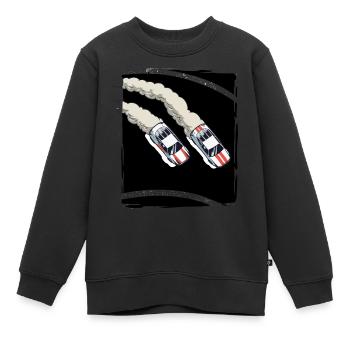 Autorennen | Rennwagen | Drift - Kinder Premium Organic Sweatshirt - Schwarz - Vorne - AI Model Kid Female (0cm)