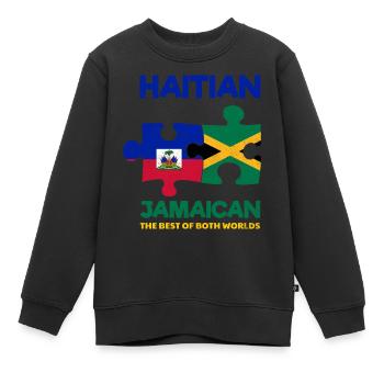 Haiti Haitianer Jamaika Kombination I Geschenk - Kinder Premium Organic Sweatshirt - Schwarz - Vorne - AI Model Kid Female (0cm)
