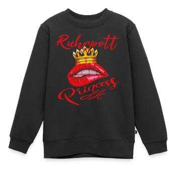 Ruhrpott Princess - Kinder Premium Organic Sweatshirt - Schwarz - Vorne - AI Model Kid Female (0cm)