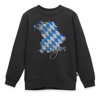 Bayern, Bavaria, Oberbayern - Kinder Premium Organic Sweatshirt - Schwarz - Vorne - AI Model Kid Female (0cm)
