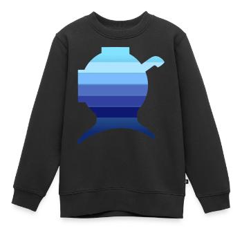 Fond profil N°5 - Sweat Premium enfant bio - noir - Devant - AI Model Kid Female (0cm)