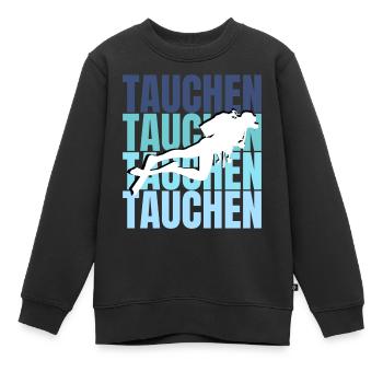 Aventure de plongée: explorer les profondeurs, expérimenter la liberté - Sweat Premium enfant bio - noir - Devant - AI Model Kid Female (0cm)