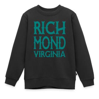 Richmond - Virginie - États-Unis USA - Sweat Premium enfant bio - noir - Devant - AI Model Kid Female (0cm)