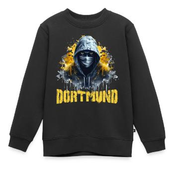 T-shirt Dortmund pour Dortmund Ultras - Sweat Premium enfant bio - noir - Devant - AI Model Kid Female (0cm)