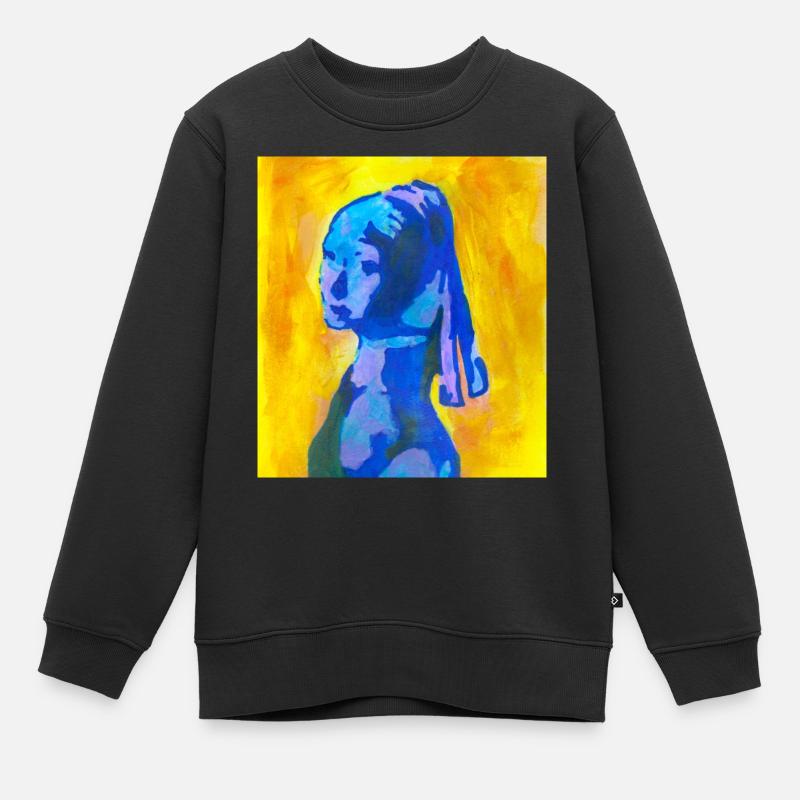 Trayeuse - Sweat Premium enfant bio - noir
