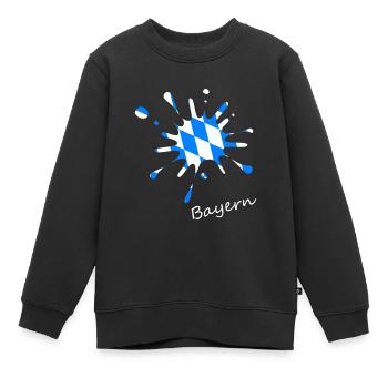 Bayern Bavaria - Kinder Premium Organic Sweatshirt - Schwarz - Vorne - AI Model Kid Female (0cm)