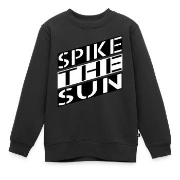 Drôles de dictons Volleyball de sable - Sweat Premium enfant bio - noir - Devant - AI Model Kid Female (0cm)