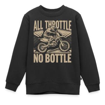 Adrenalin & Speed im Motocross - Kinder Premium Organic Sweatshirt - Schwarz - Vorne - AI Model Kid Female (0cm)