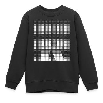 Letter R, Name, der Buchstabe R - Kinder Premium Organic Sweatshirt - Schwarz - Vorne - AI Model Kid Female (0cm)