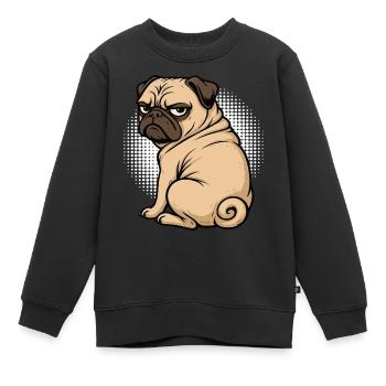 Carlin Carlin Propriétaire de carlin Amoureux du carlin Porte-carlin - Sweat Premium enfant bio - noir - Devant - AI Model Kid Female (0cm)