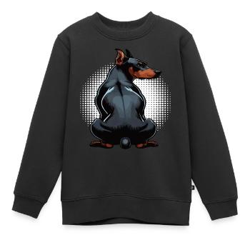 Doberman Doberman Owner Doberman Lovers - Kids Premium Organic Sweatshirt - black - Front - AI Model Kid Female (0cm)