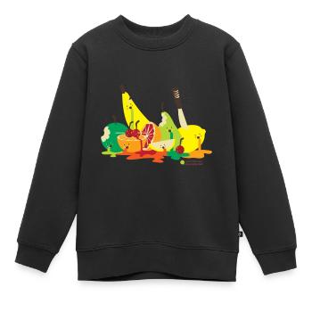 Ermordetes Obst - Kinder Premium Organic Sweatshirt - Schwarz - Vorne - AI Model Kid Female (0cm)