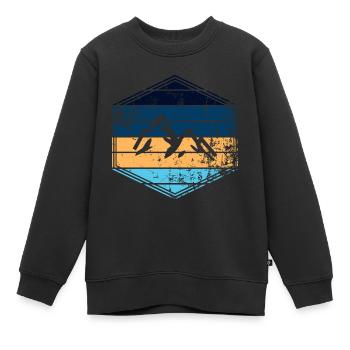 Berg - Kinder Premium Organic Sweatshirt - Schwarz - Vorne - AI Model Kid Female (0cm)
