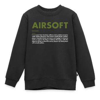 Sport Definition Airsoft - Kinder Premium Organic Sweatshirt - Schwarz - Vorne - AI Model Kid Female (0cm)