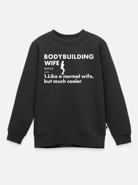 Sport Femme Définition Musculation - Sweat Premium enfant bio - noir