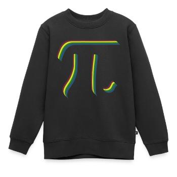 Math Pi symbole Pi - Sweat Premium enfant bio - noir - Devant - AI Model Kid Female (0cm)
