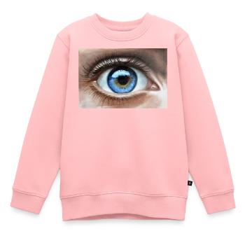 eye - Kids Premium Organic Sweatshirt - rose - Front - AI Model Kid Female (0cm)